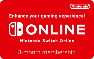 Carte cadeau Nintendo Switch Online 3 mois