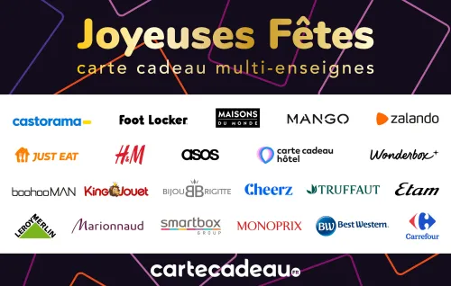 Carte cadeau Multi-Enseignes Joyeuses Fêtes