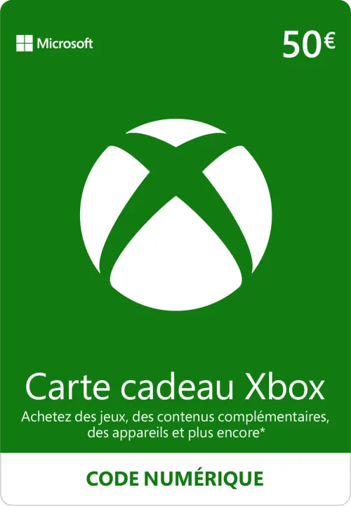 Carte cadeau Xbox Live €50