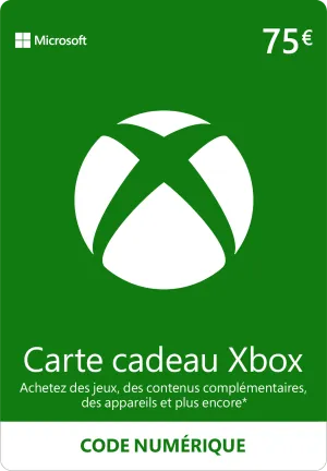 Carte cadeau Xbox Live €75