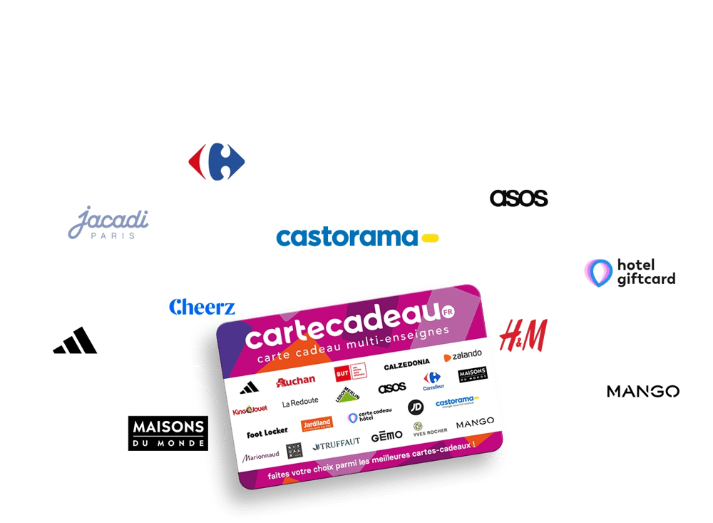 Carte cadeau Multi-Enseignes