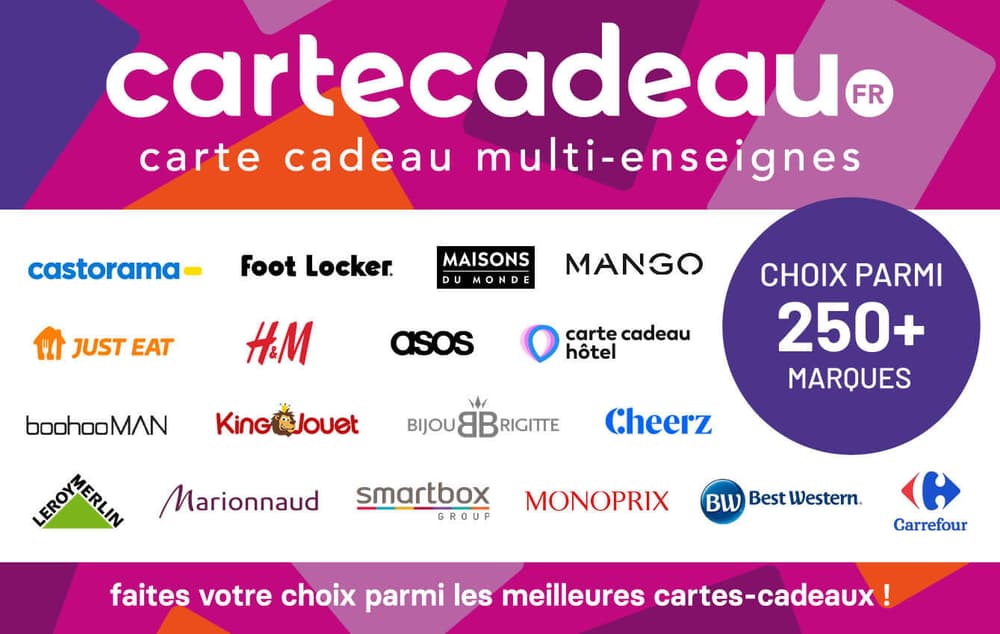 Carte cadeau Multi-Enseignes